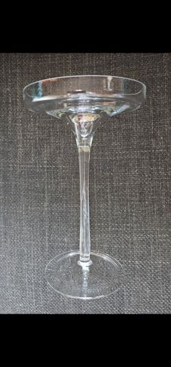 Clear Glass Tall Pedestal Fruit-Cake Bowl H:10"