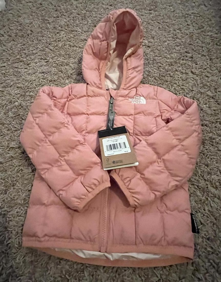 The North Face girl baby jacket size 18-24 months 