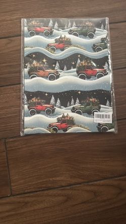  Jeep Truck Christmas Wrapping Paper for Kids Aldult 