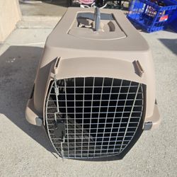 Dog Kennel Plastic Portable Travel Crate.