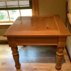 Solid Wood Farm Accent Table