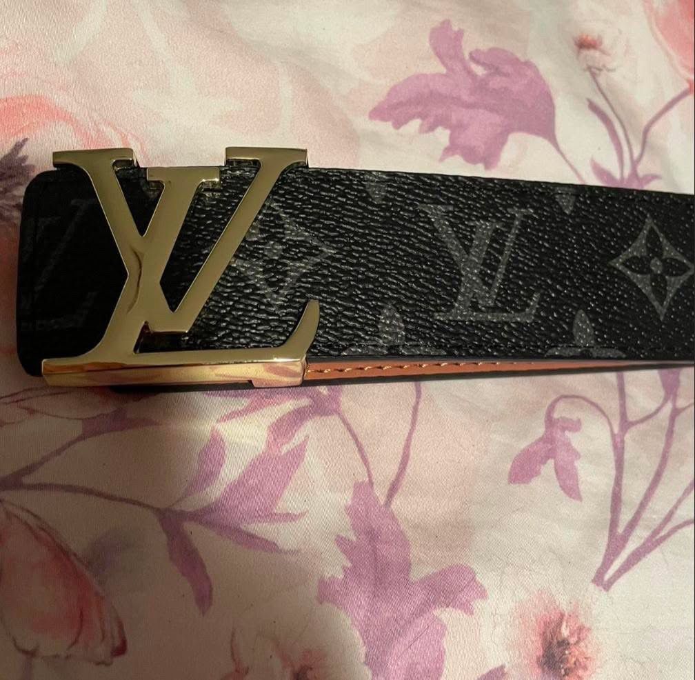 Black And Gold Louis Vuitton Belt