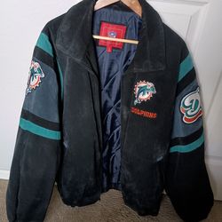 Dolphins Leather Jacket