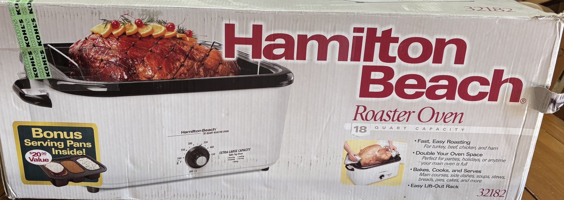 18 Quart Roster Pan New In Box by Hamilton Beach 