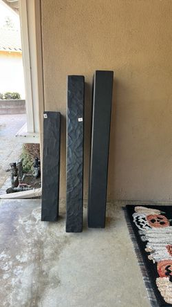 Pottery Barn Hewn Rustic Wood Mantle Black