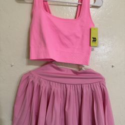 Pink Skirt And Top