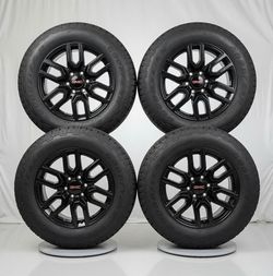 Brand New Never-Used Set of 4 GMC 20" Black Wheels with Bridgestone Tires - Fits 2021+ Sierra/Yukon!