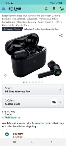 Razer Hammerhead Headphones