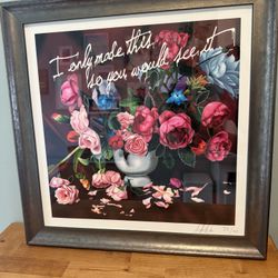Diana Georgie Signed Limited Edition Print 38/40 – Framed Floral Fine Art