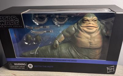 HASBRO STAR WARS BLACK SERIES ROTTA THE HUTT (MANDALORIAN AND GROGU) - BRAND NEW