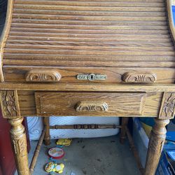 Vintage Roll Top Desk