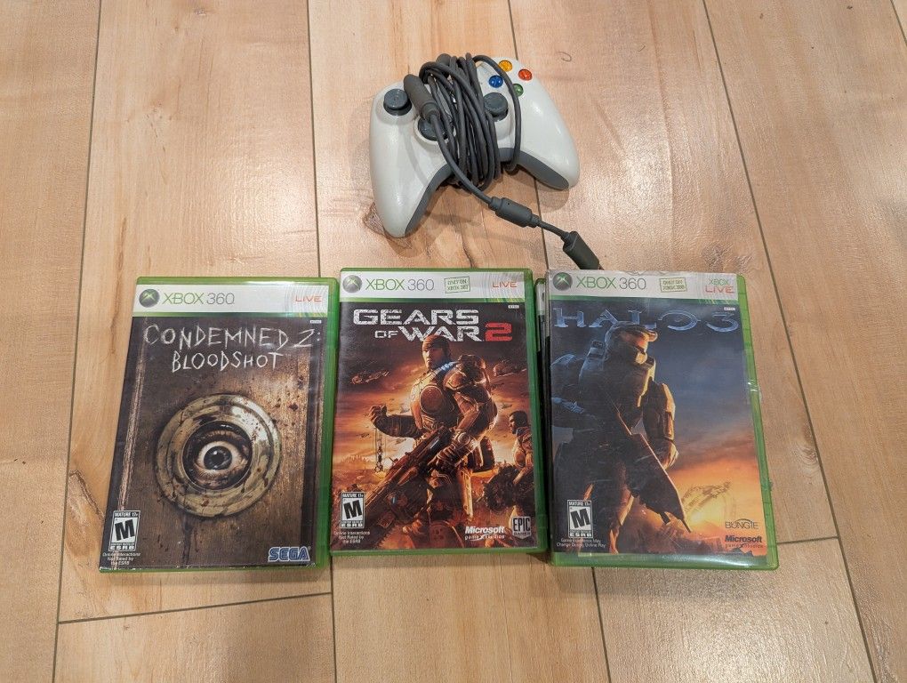 Xbox 360 Games: Gears Of War, Halo 3, Condemned 2 Bloodshot