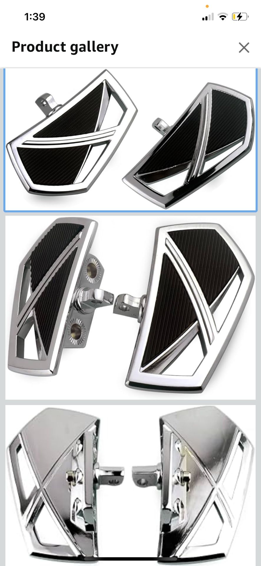 🏍️ Motorcycle Mini Floorboards w/ Highway Pegs – Chrome Finish | Brand New 🏍️ 💵 Retail $70 – Sale $35 Firm 📍 Pickup Location: Durango & 215 Upgra