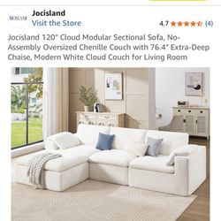 Brand New Cloud Sofa 120 In Never Opened / Used