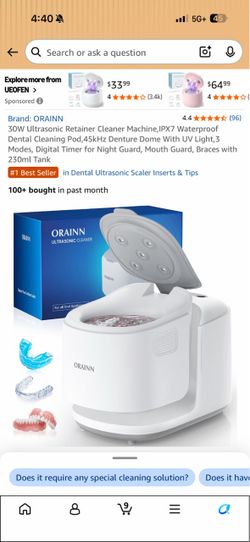 ORAINN Ultrasonic Retainer Cleaner Machine