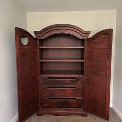 Heavy Duty Handmade Solid Wood Armoire 