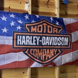 Brand New Harley Davidson 3 Foot By 5 Foot Flag 