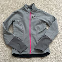 Pearl Izumi Elite Escape Softshell Cycling Jacket Coat Womens Size XS Gray Pink
