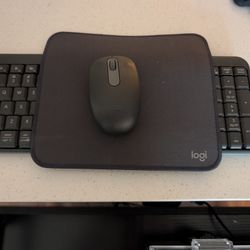Logitech Keyboard, Mouse, Mousepad