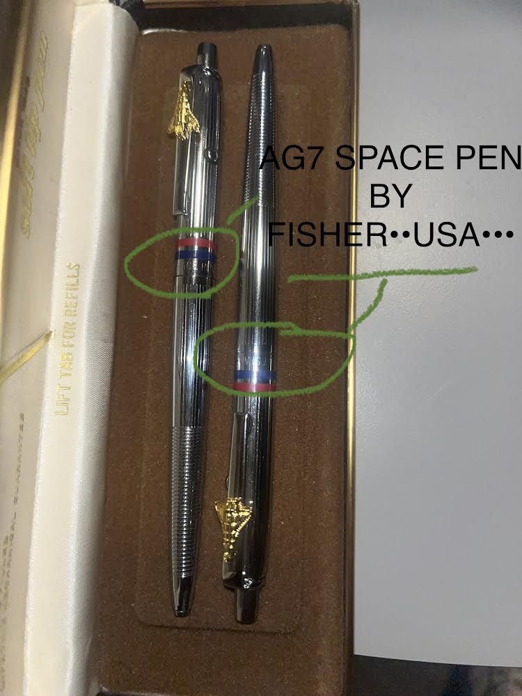 early edition of the AG7 Series Space Pens By Fisher