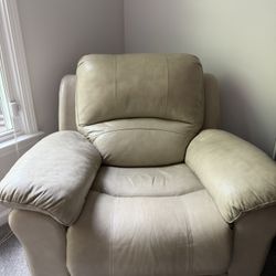 Beige Recliner 