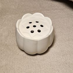 "The Floral Society" CERAMIC FLOWER FROG VASE