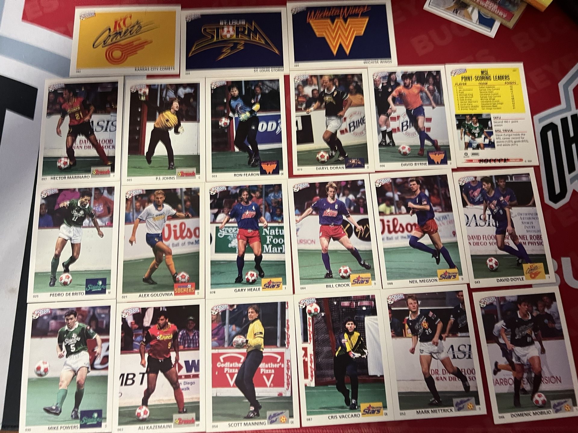 1991 Soccer Shots 21 Cards