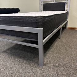 NEW TWIN BED WITH MATTRESS AND FREE DELIVERY 