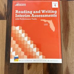 Benchmark Advance Reading And Writing Interim Assessments With Performance Tasks Grade 4