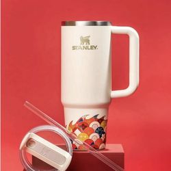 Stanley Quencher H2.0 FlowState Tumbler 30oz Cream Dragon NEW In Box Lunar New Year