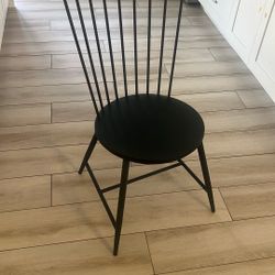 4 Heavy Metal Farmhouse Chairs 