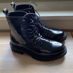 Brand New Shiny Black Boots