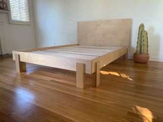 King Queen full twin xl Baltic birch plywood bed frame solid wood