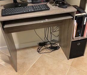 Wood Grain computer desk