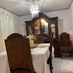 Dining Room Table And Buffet With Hutch