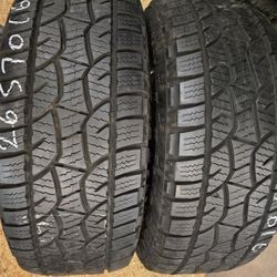 2 Tires 265.70.16 Cooper Discoverer Atp 90 % Tread Dot 2522