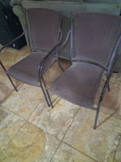 Out door chairs 2.