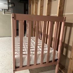 Pink Baby Crib