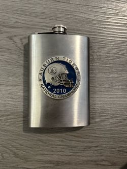 Auburn Tigers 2010 National Championship Stainless Steel Flask