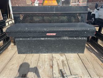 WEATHER GUARD Full-Size Aluminum Crossover Truck Tool Box – Black Diamond Plate