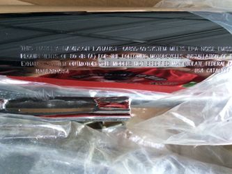 Stock Harley Davidson slip on pipes