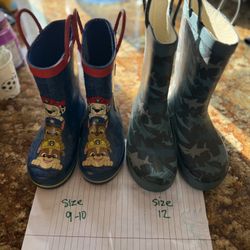 Kids Rain Boots.  Various Sizes $10