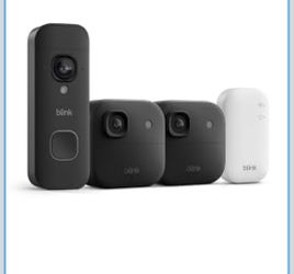 Blink Outdoor 4 — 2 camera + Doorbell (black)
