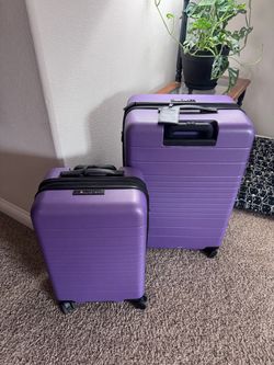 Purple Hard Shell Luggage Set of 2