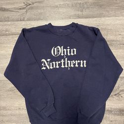 Vintage 90s Velva Sheen Ohio Northern Crewneck Sweatshirt Mens Medium USA Made