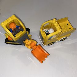 Lego Duplo Construction Vehicles And Workers