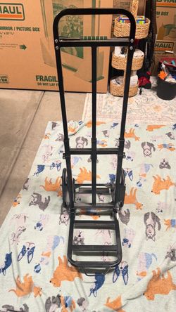 Heavy-Duty Folding Stair Climber Hand Truck & Dolly (Tri-Wheel Cart)