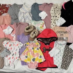 Baby girl clothes, size nb, 0-3months