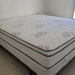 New Queen Mattress And Box Spring 2pc Bed Frame Is Not Included 