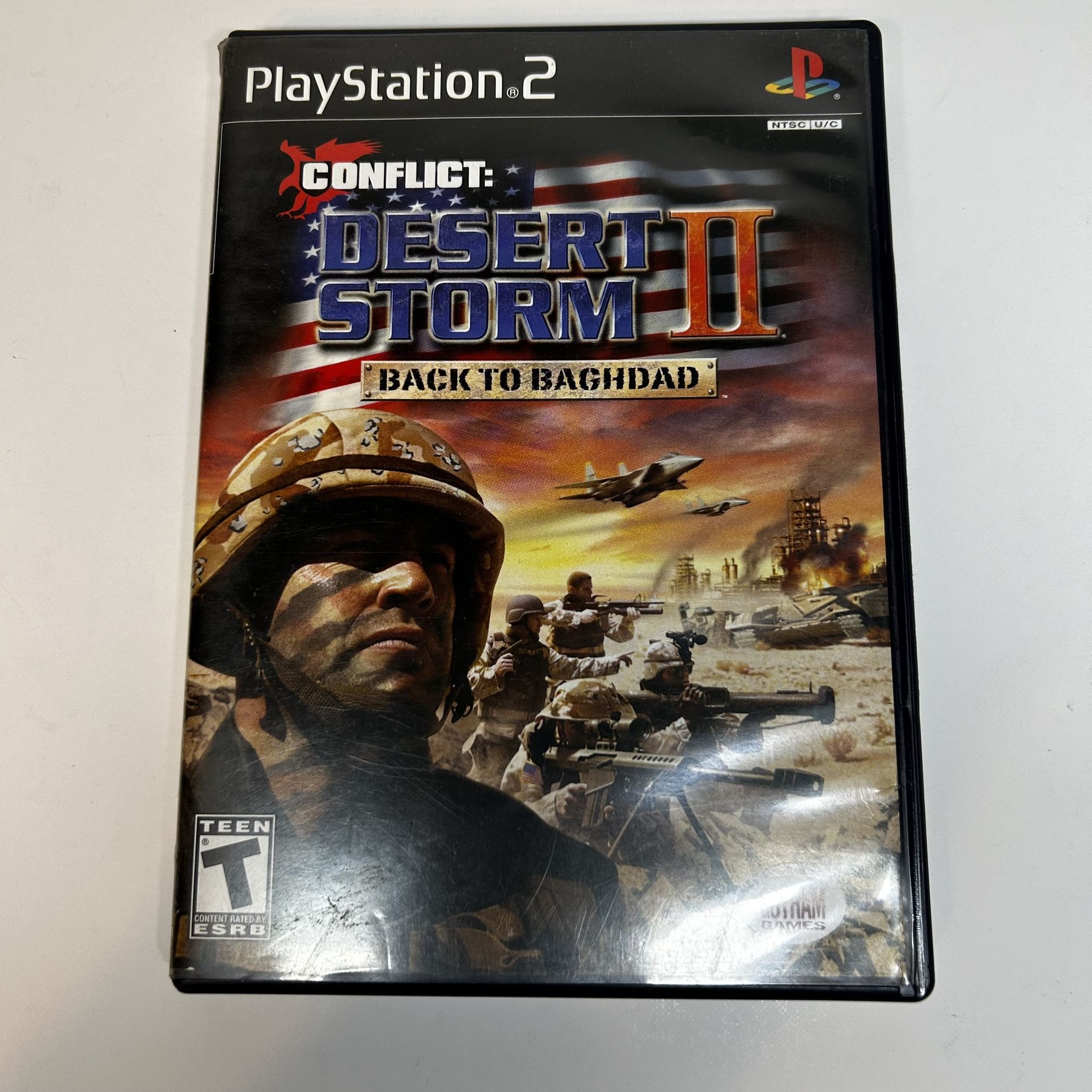 Conflict Desert Storm II Back To Baghdad Sony PlayStation 2 PS2, TESTED & WORKING!